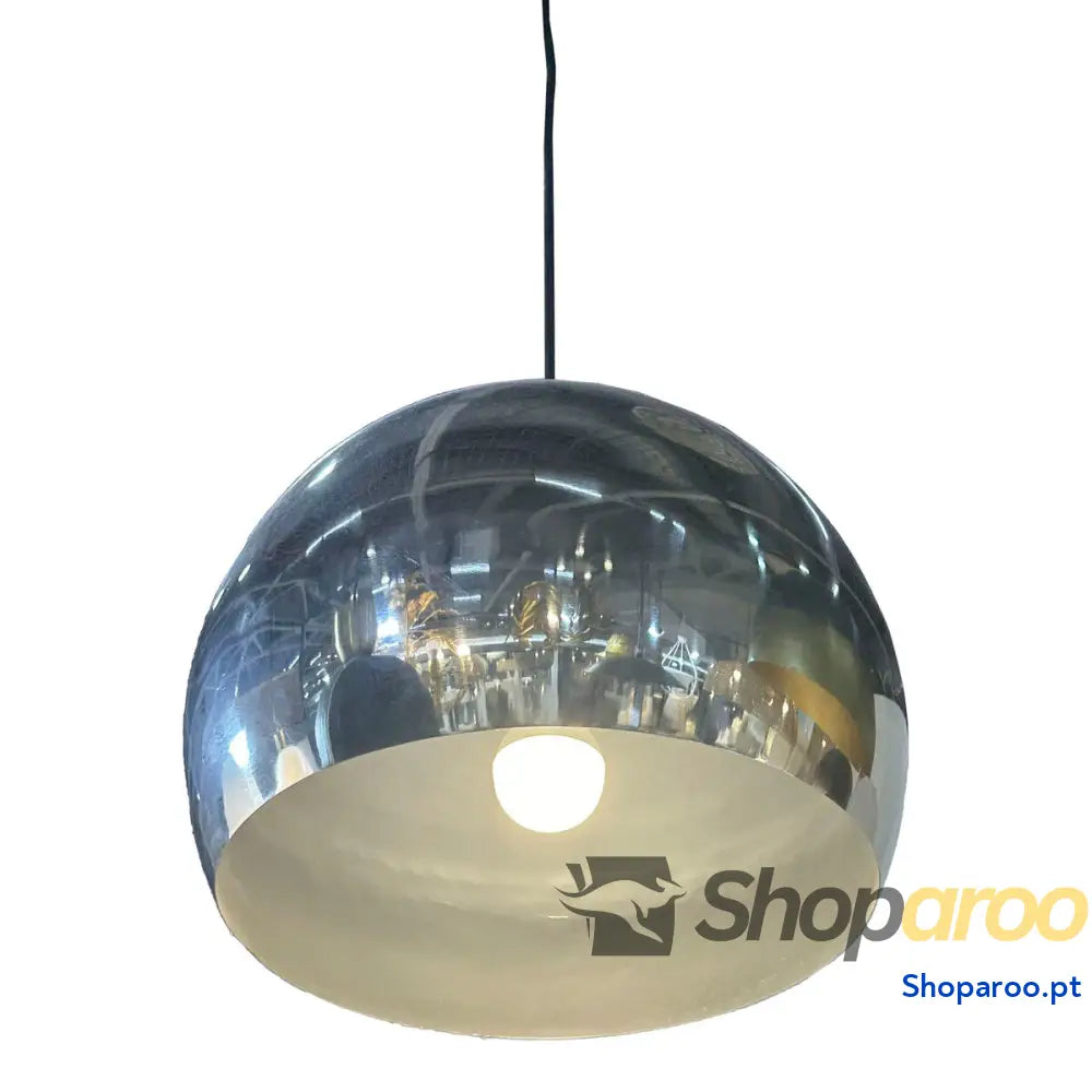 Candeeiro de teto Home ESPRIT Prateado Metal 30 x 30 x 28 cm