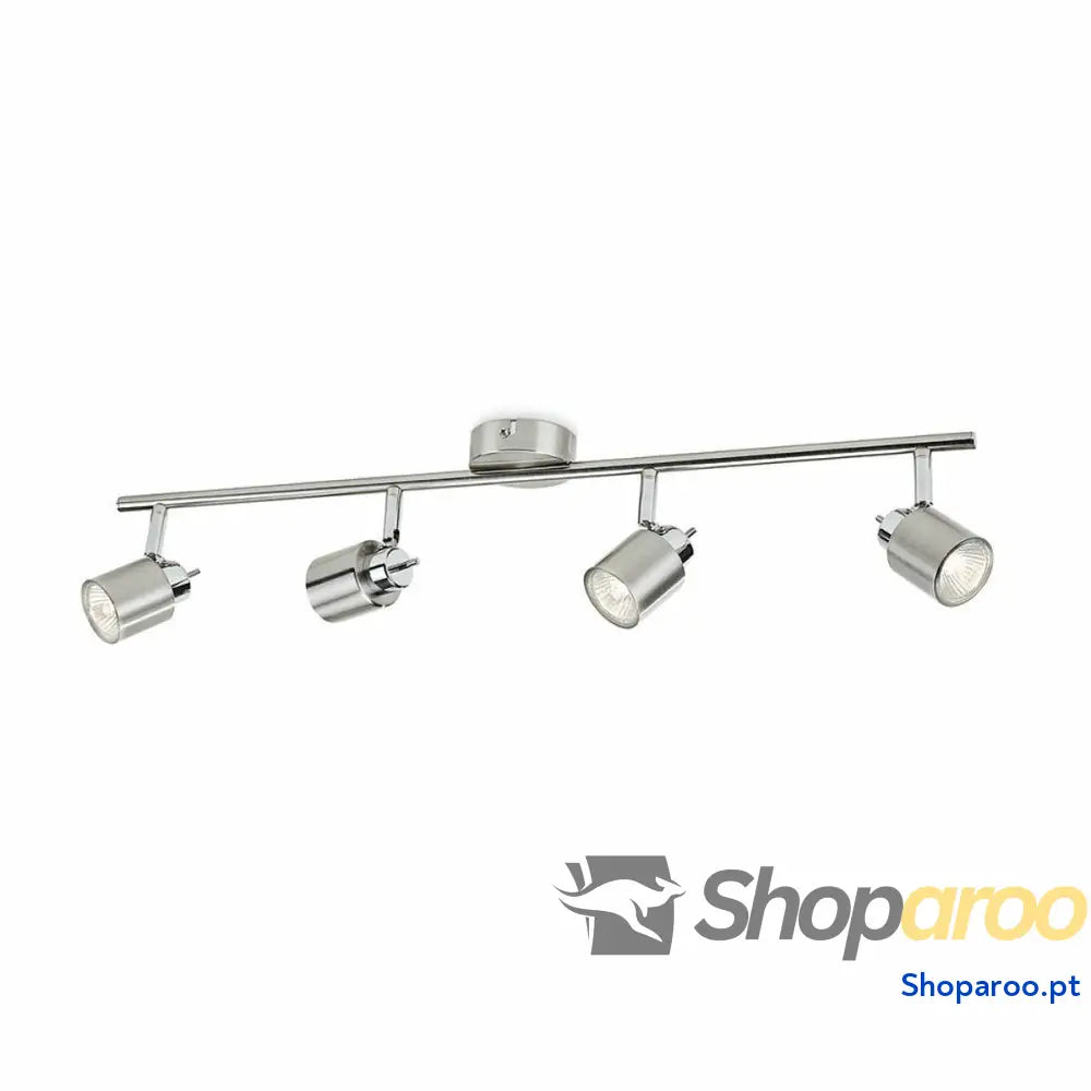 Candeeiro de teto Philips Foco Prateado Metal 15,5 x 10 x 69 cm GU10 4
