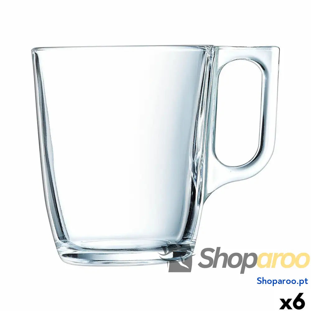 Caneca Arcoroc Voluto Transparente 250 ml (6 Unidades)