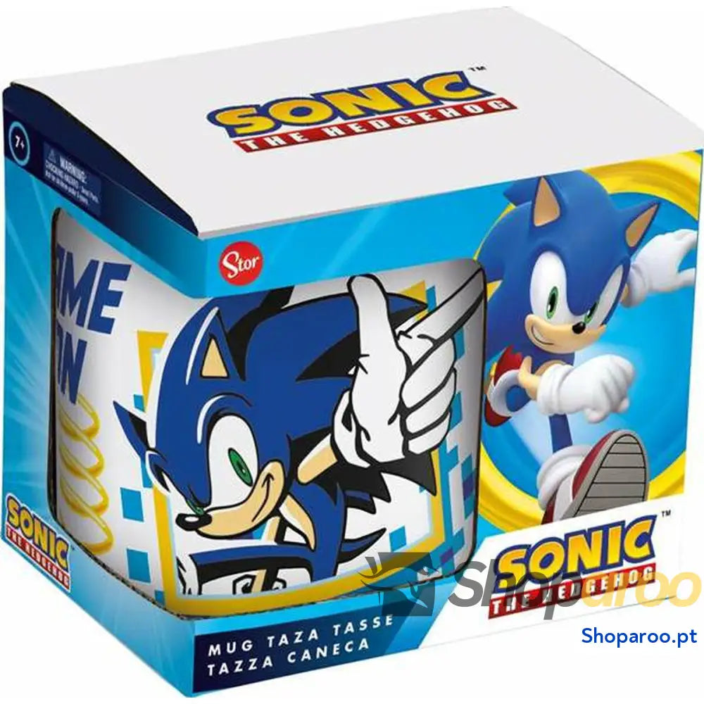 Caneca de Cerâmica Sonic 325 ml Infantil