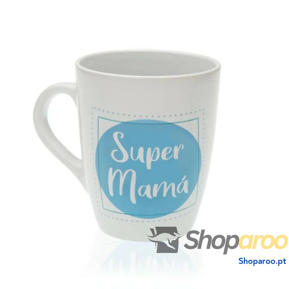Caneca de Cerâmica Versa Super Mamá Grés (8,5 x 10 8,5 cm)