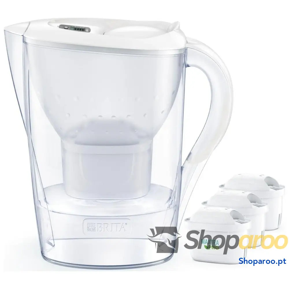 Caneca Filtrante Brita Marella + 3 Maxtra Pro PP Branco Polipropileno 2,4 L 150 l