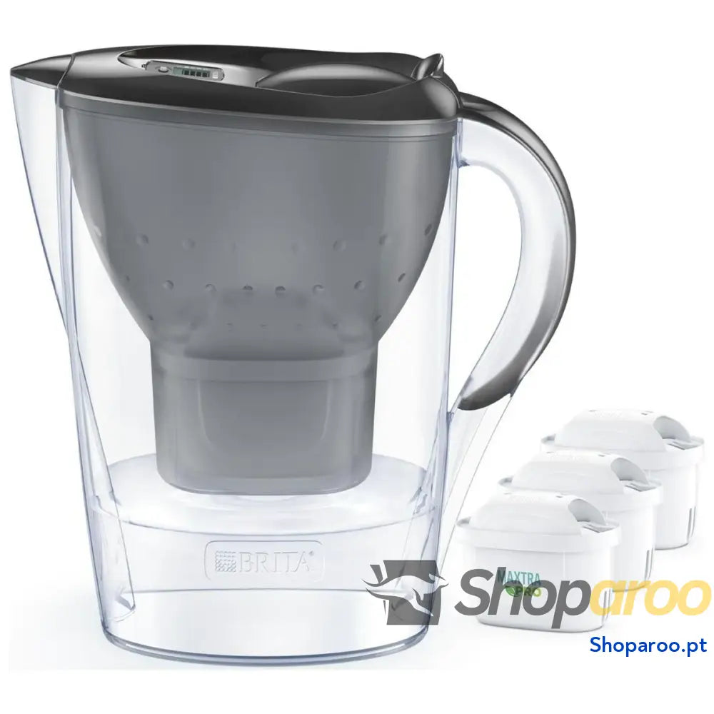 Caneca Filtrante Brita Marella + 3 Maxtra Pro PP Cinzento Polipropileno 2,4 L 150 l