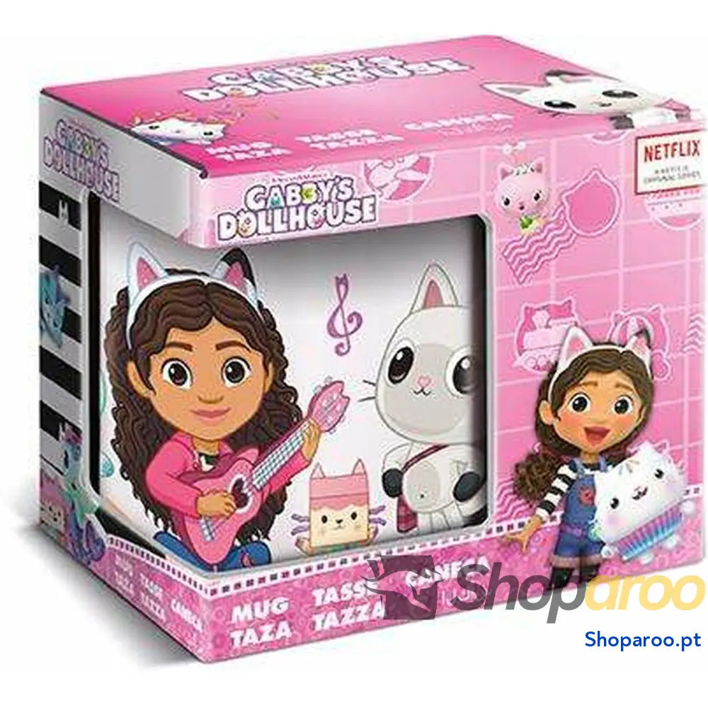 Caneca Gabby’s Dollhouse 325 ml Cerâmica Caixa de Oferta