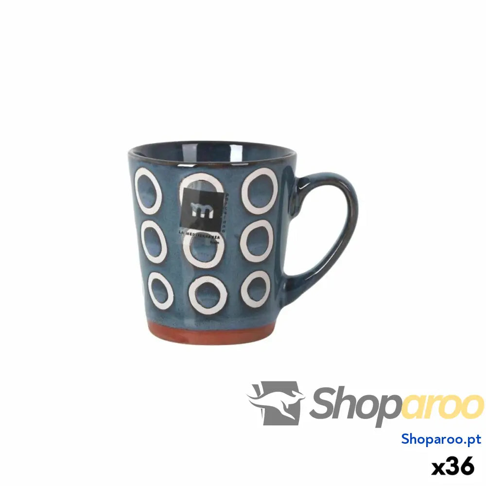 Caneca La Mediterránea Almudena Azul 200 ml (36 Unidades)