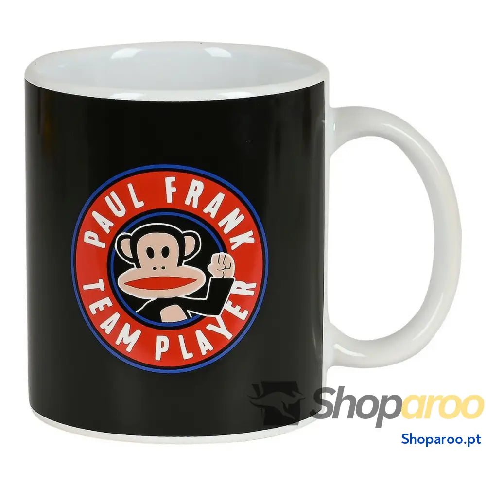 Caneca Paul Frank Team player Cerâmica Preto (350 ml)
