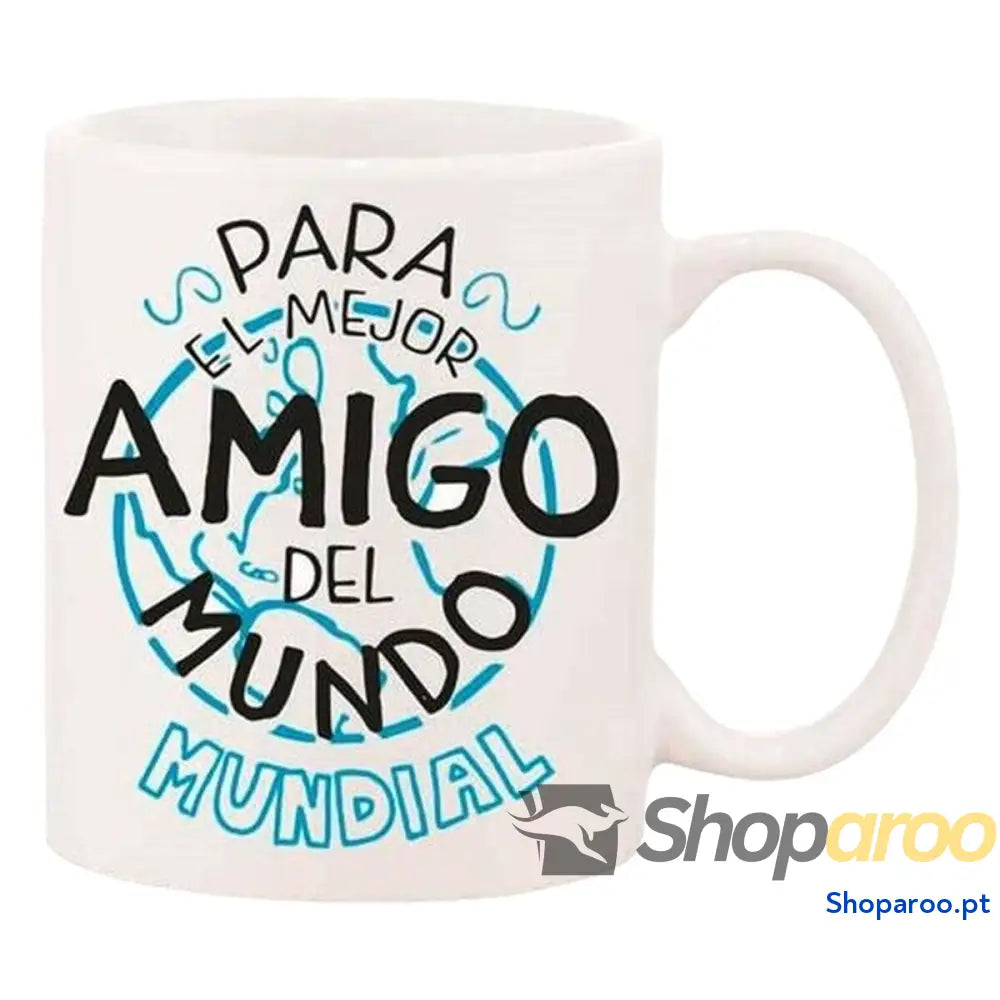 Caneca Roymart ’PARA EL MEJOR AMIGO’ Branco