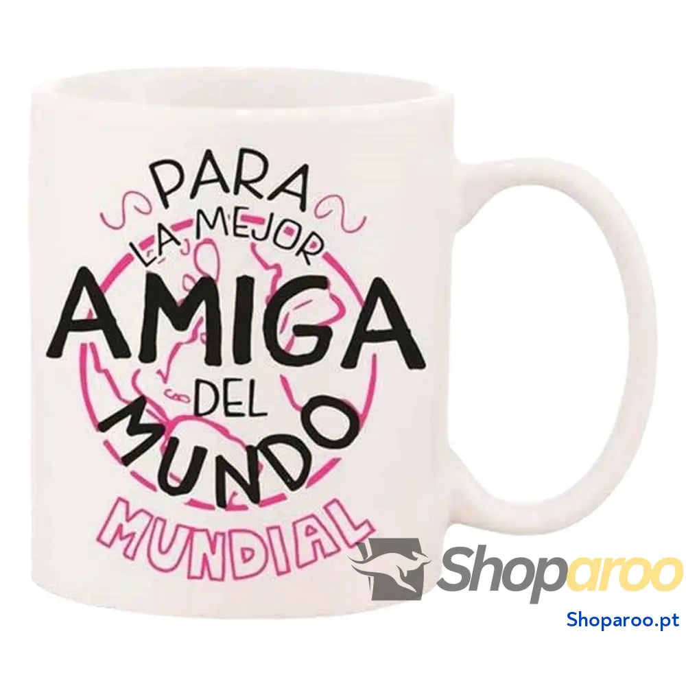 Caneca Roymart ’PARA LA MEJOR AMIGA’ Branco