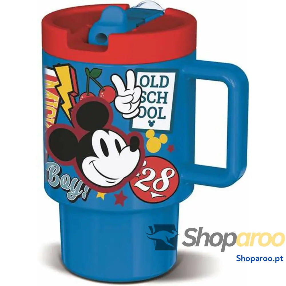 Caneca Térmica com Tampa Mickey Mouse True Champions 530 ml