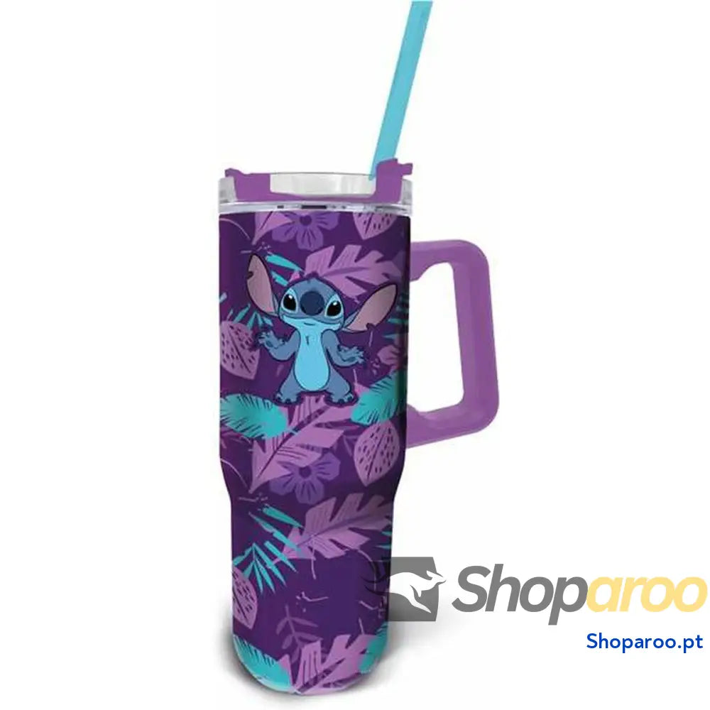 Caneca Térmica com Tampa Stitch 940 ml