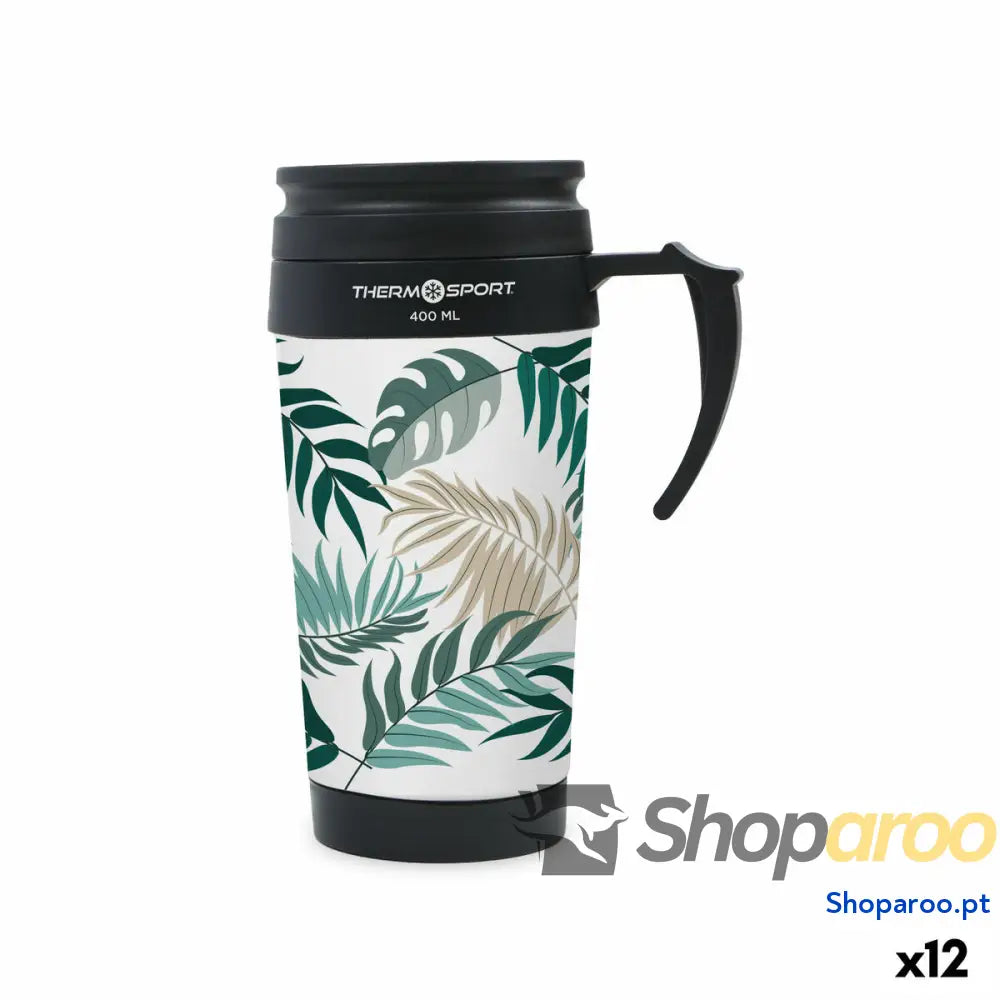 Caneca Térmica com Tampa ThermoSport 400 ml 0,4 l (12 Unidades)