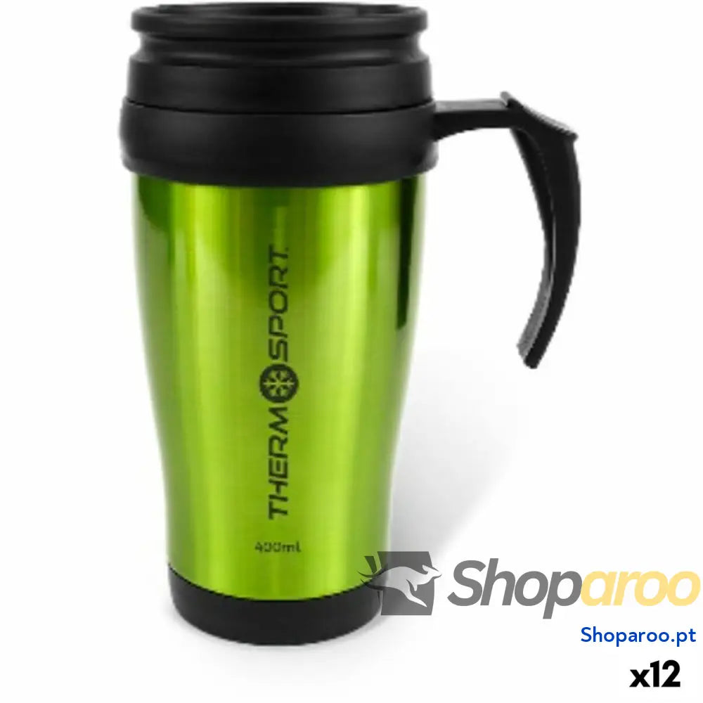 Caneca Térmica com Tampa ThermoSport 400 ml (12 Unidades)