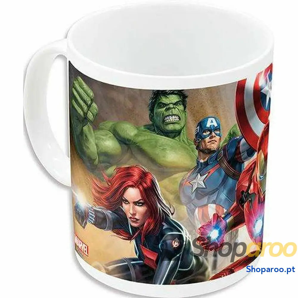 Caneca The Avengers Infinity Branco Cerâmica Vermelho (350 ml)
