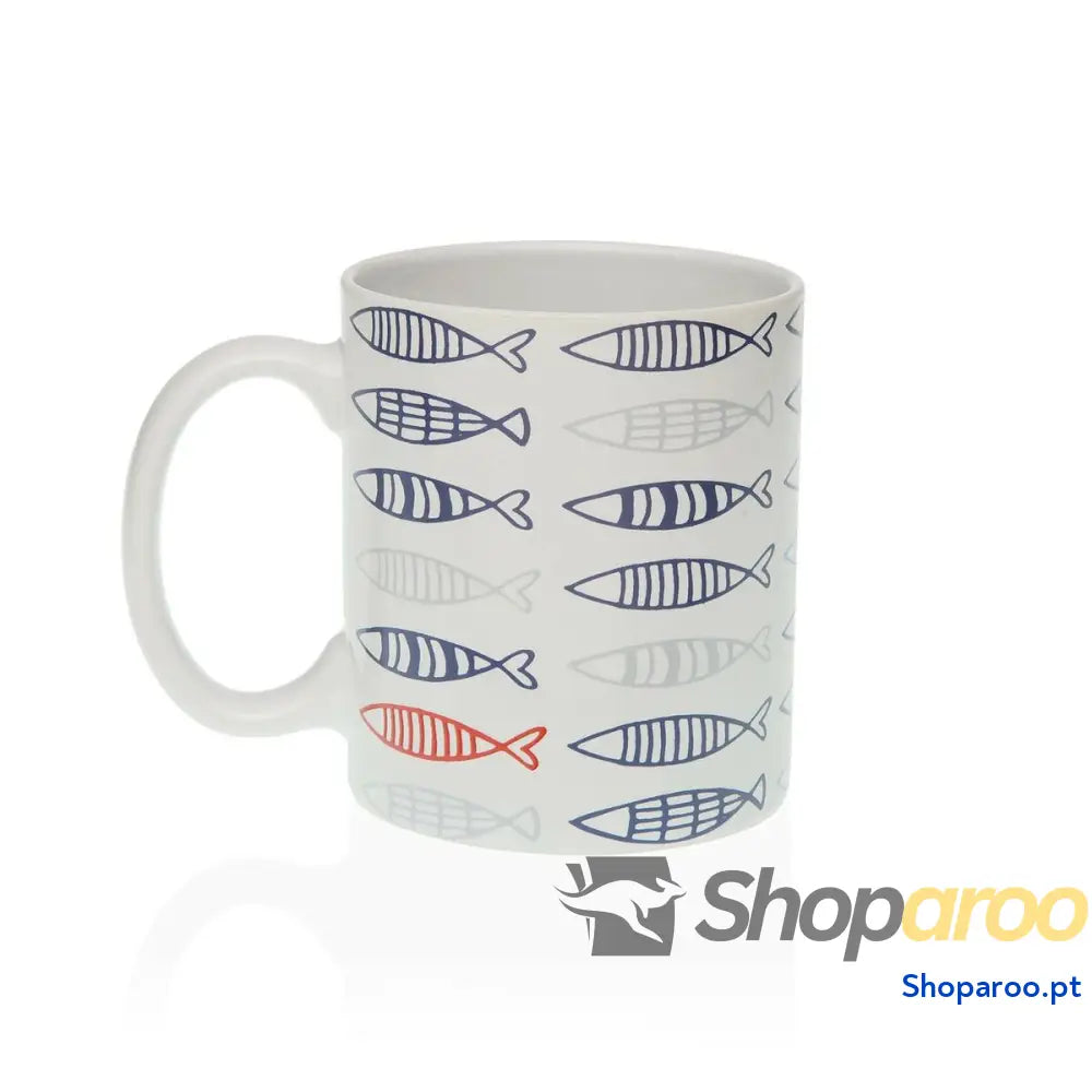 Caneca Versa Fish Porcelana Grés