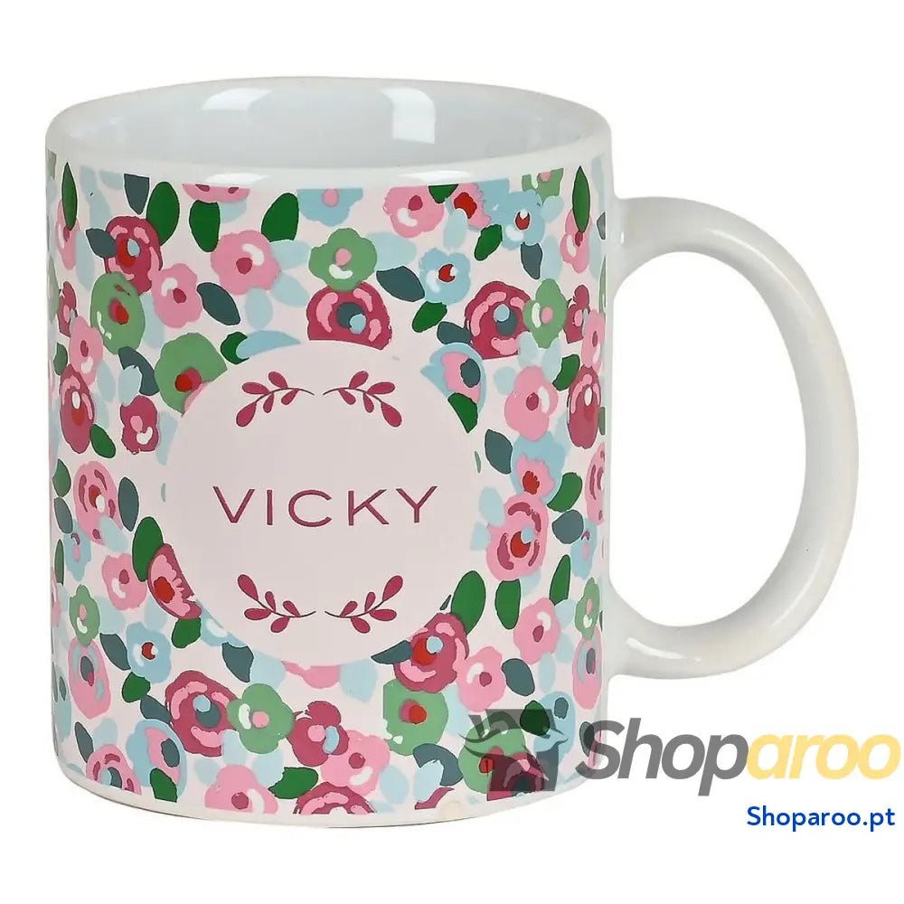Caneca Vicky Martín Berrocal Rosebloom Cerâmica Multicolor (350 ml)