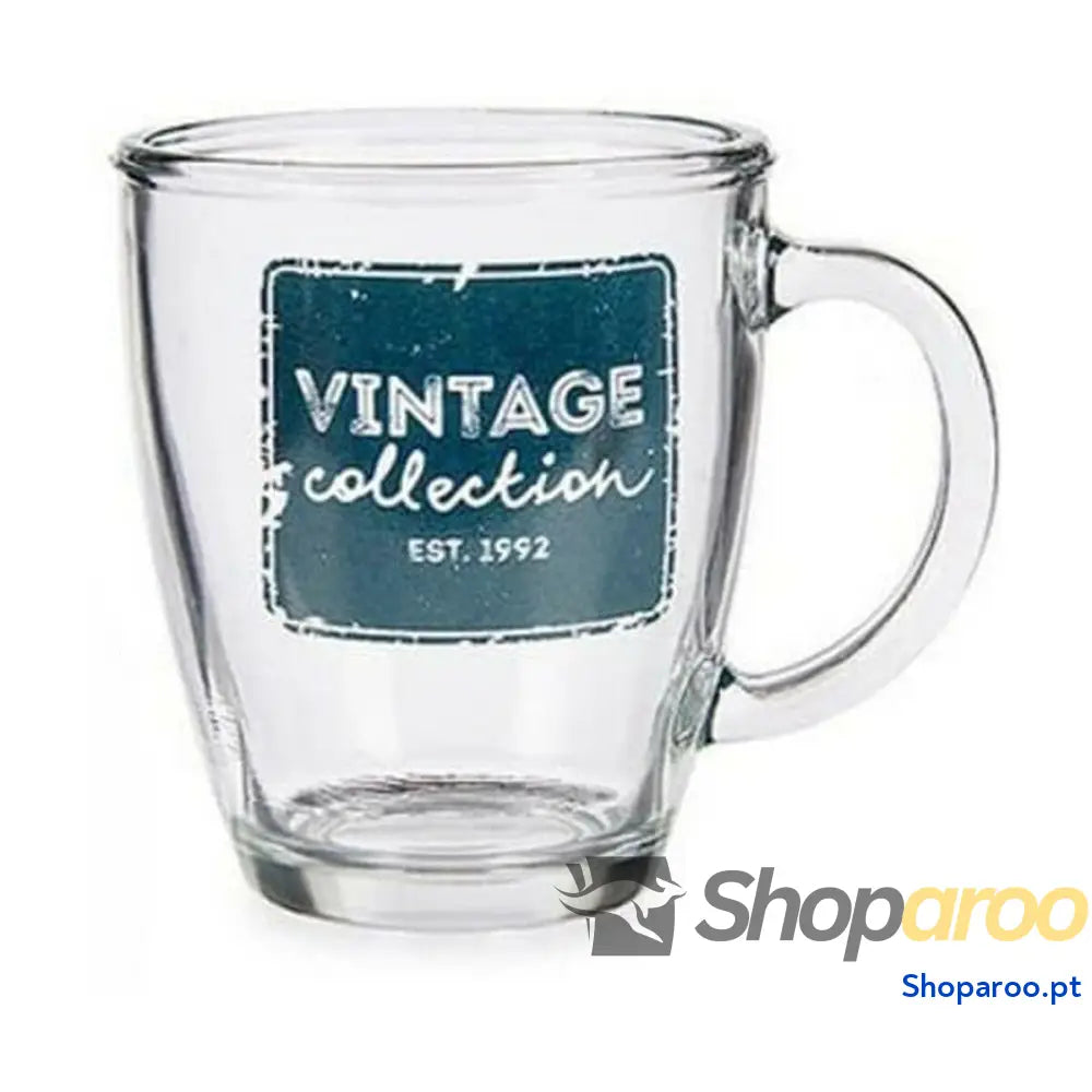 Caneca Vintage Vivalto Transparente 320 ml