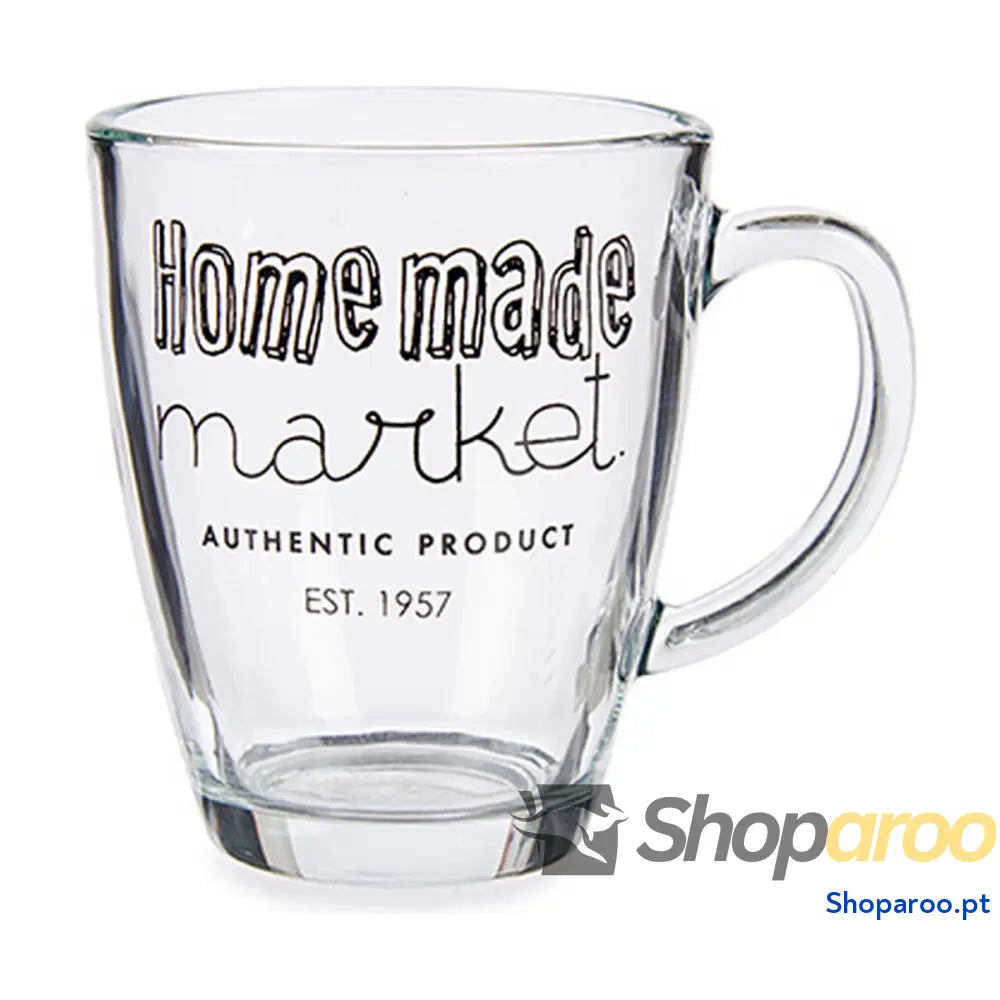 Caneca Vivalto Market Transparente 320 ml (6 Unidades)