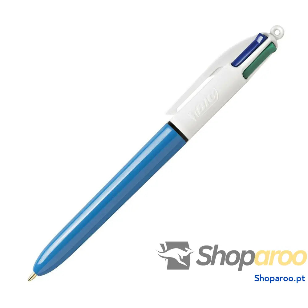 Caneta Bic Original Azul Multicolor 4 cores Recarregável