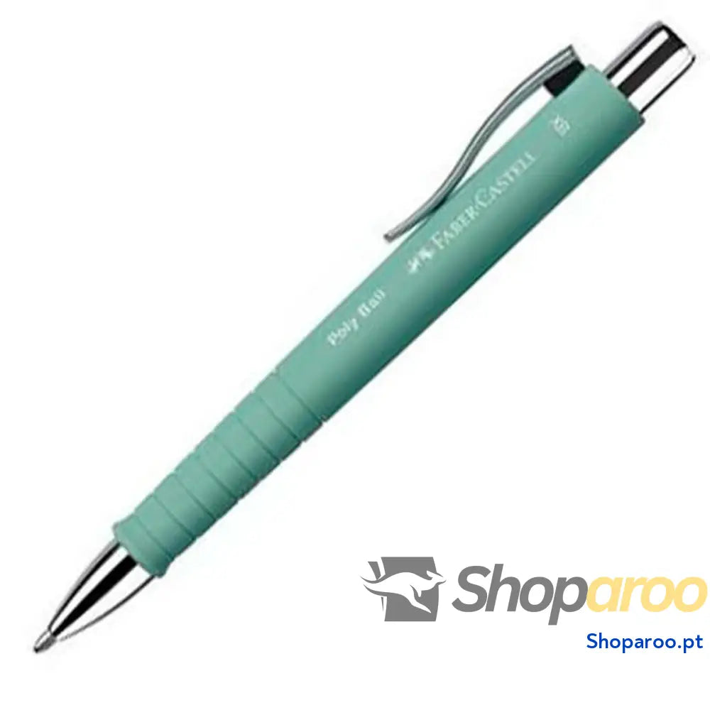 Caneta Faber-Castell Poly Ball XB Verde (5 Unidades)
