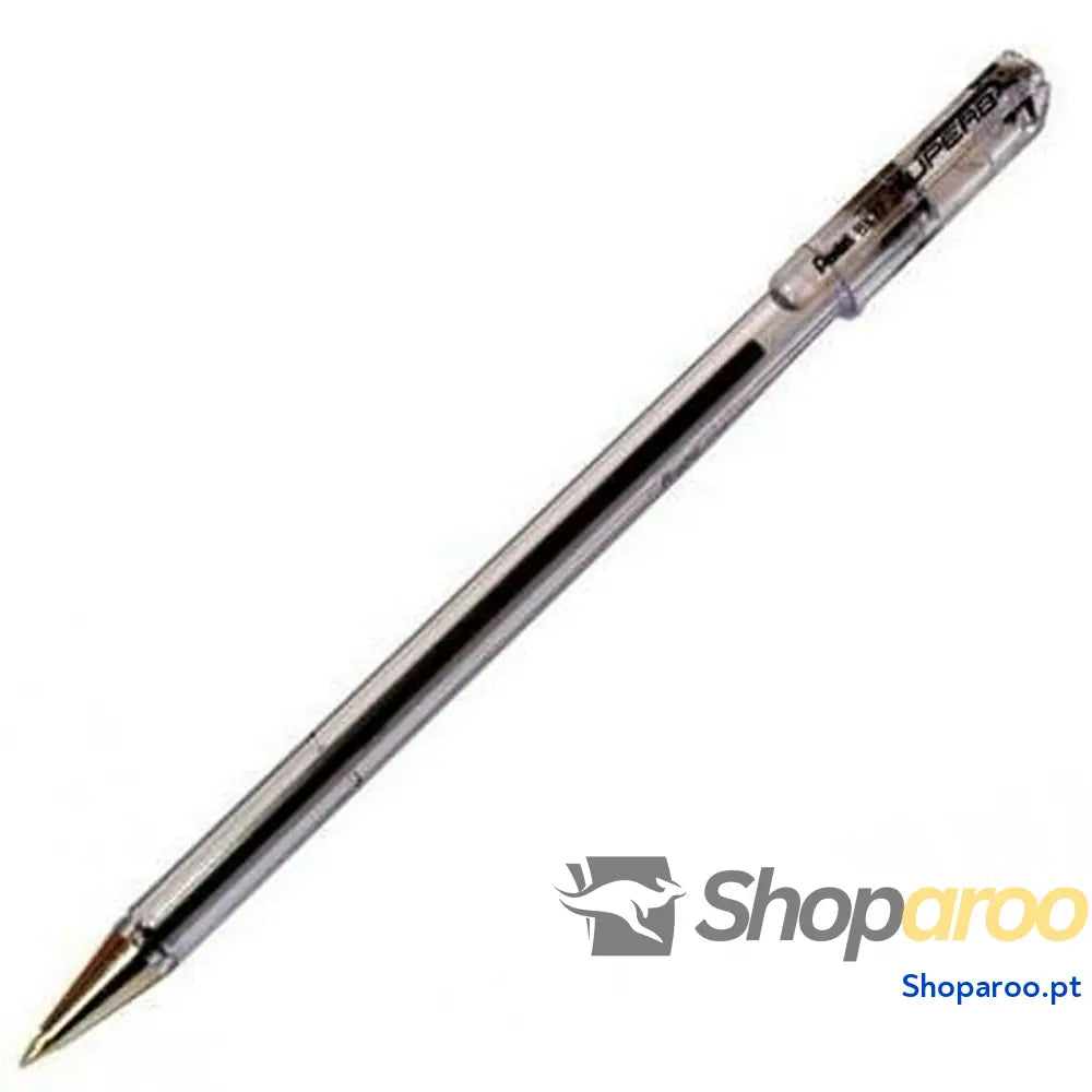 Caneta Pentel Superb Bk77 Preto 12 Peças