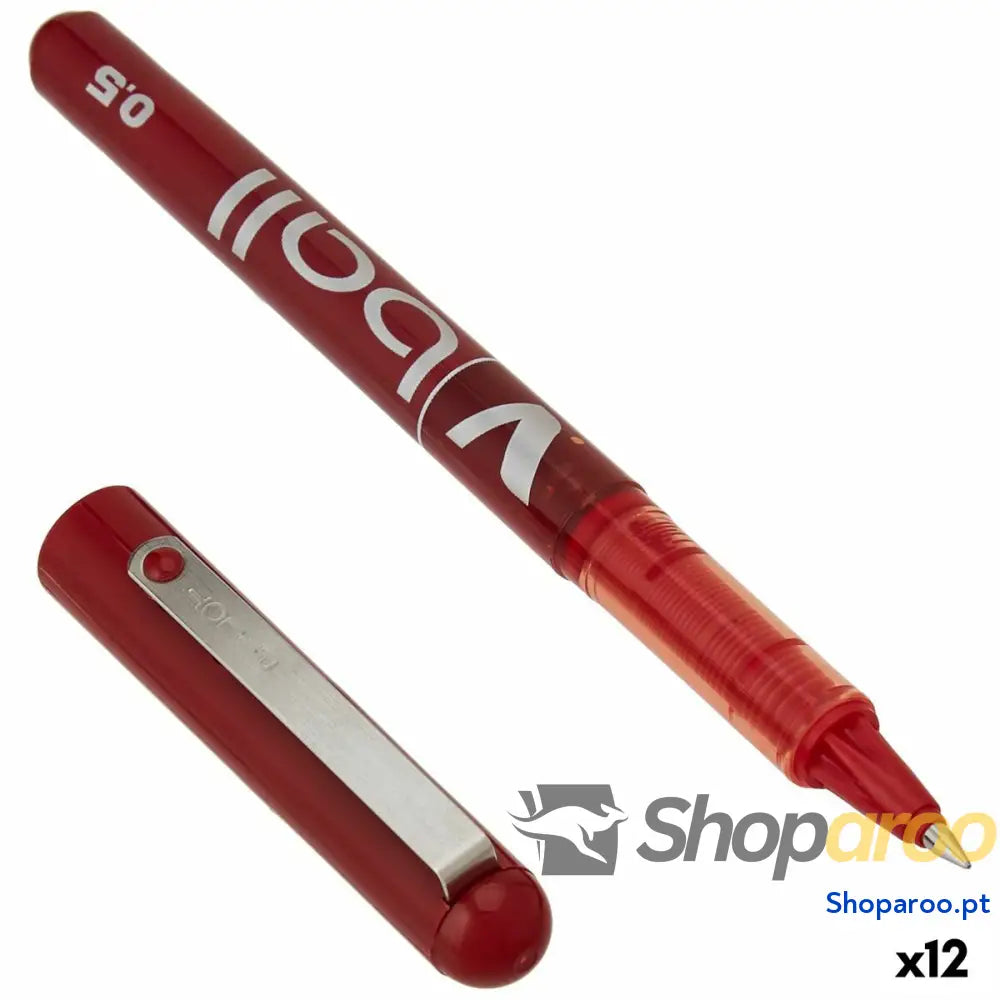 Caneta Pilot BL-VB-5 Vermelho 0,3 mm (12 Unidades)