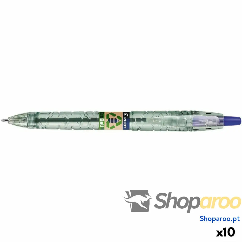 Caneta Pilot Ecoball Plástico reciclado Azul 1 mm (10 Unidades)