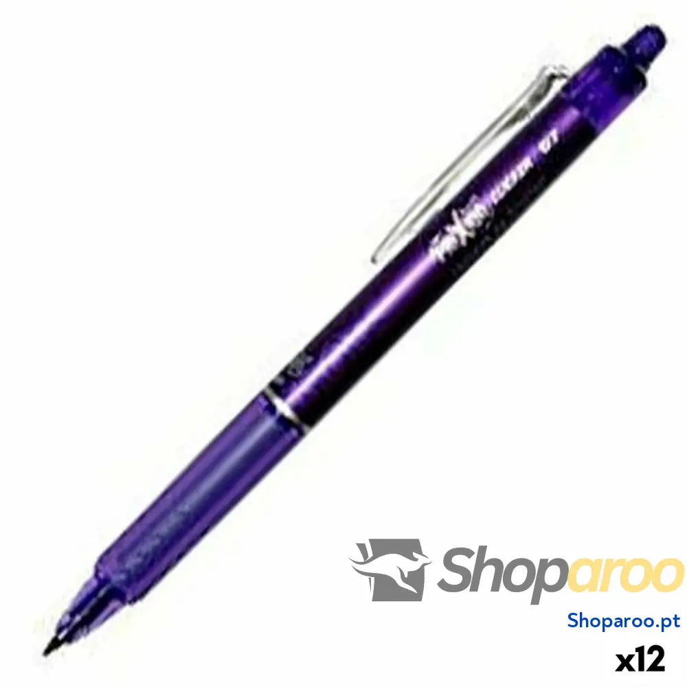 Caneta Pilot Frixion Clicker Tinta apagável Violeta 0,4 mm 12 Unidades