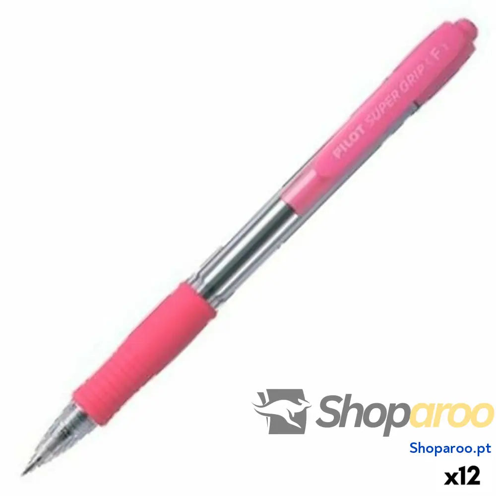 Caneta Pilot Supergrip Cor de Rosa 0,4 mm (12 Unidades)