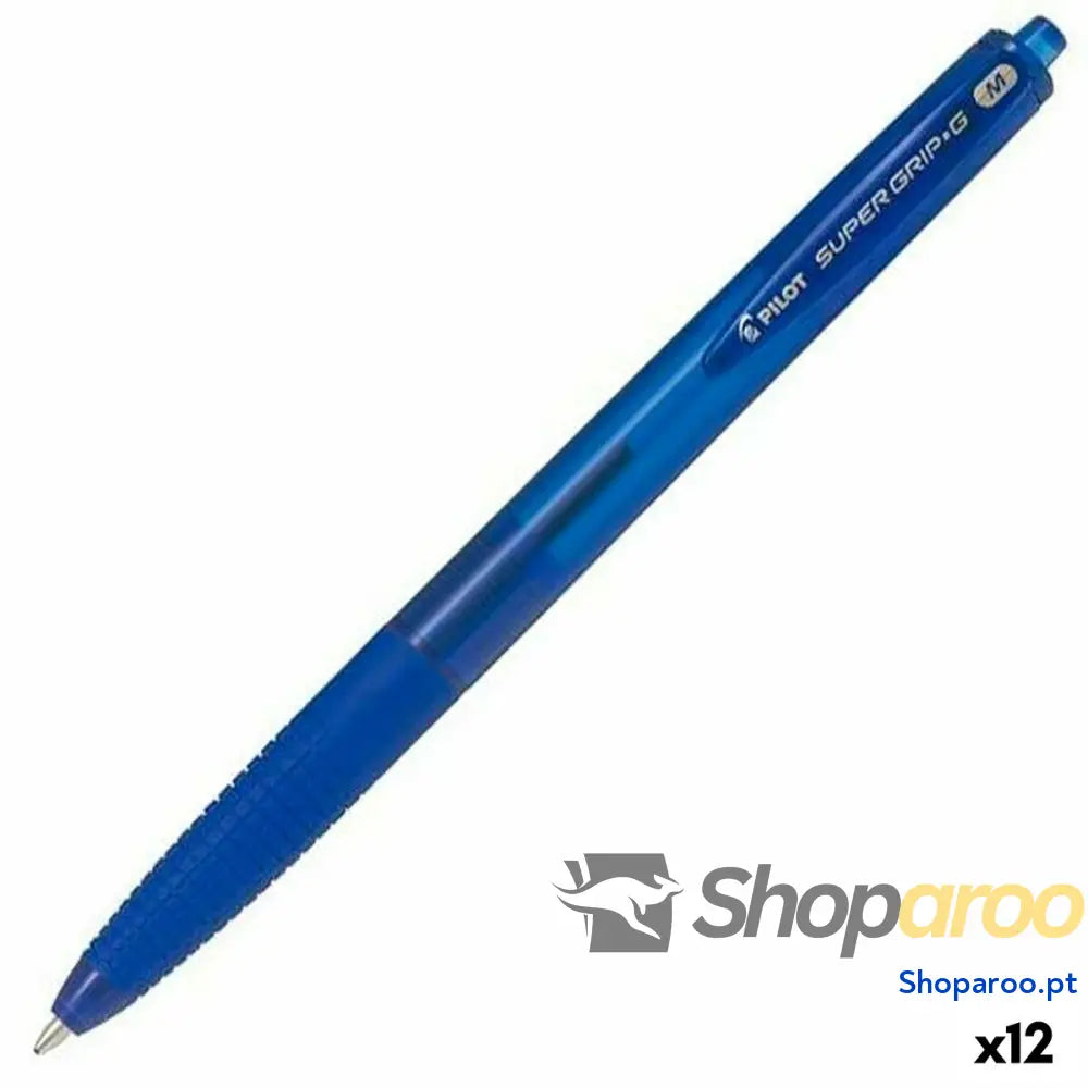 Caneta Pilot Supergrip G Azul Bol 0,4 mm 12 Unidades