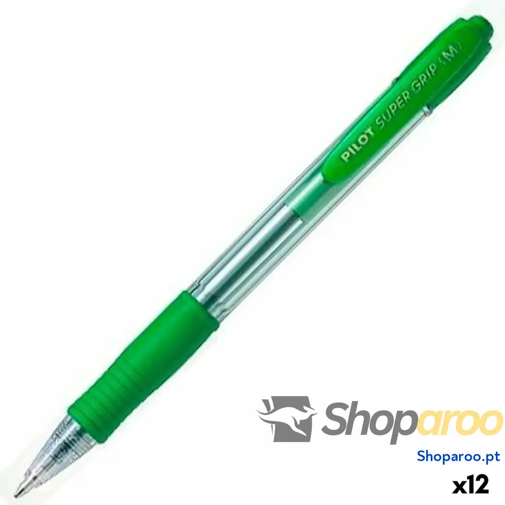 Caneta Pilot Supergrip Verde 0,4 mm (12 Unidades)