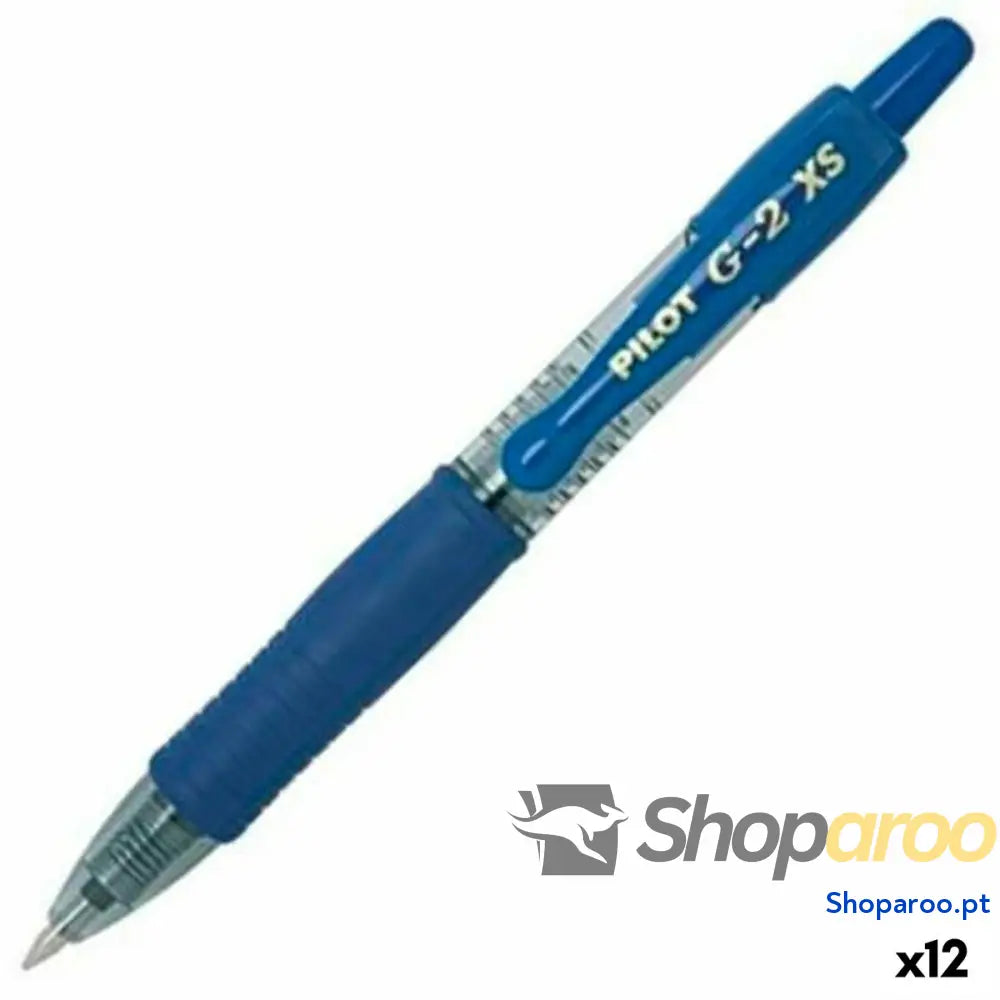 Caneta Roller Pilot G-2 XS Retrátil Azul 0,4 mm (12 Unidades)