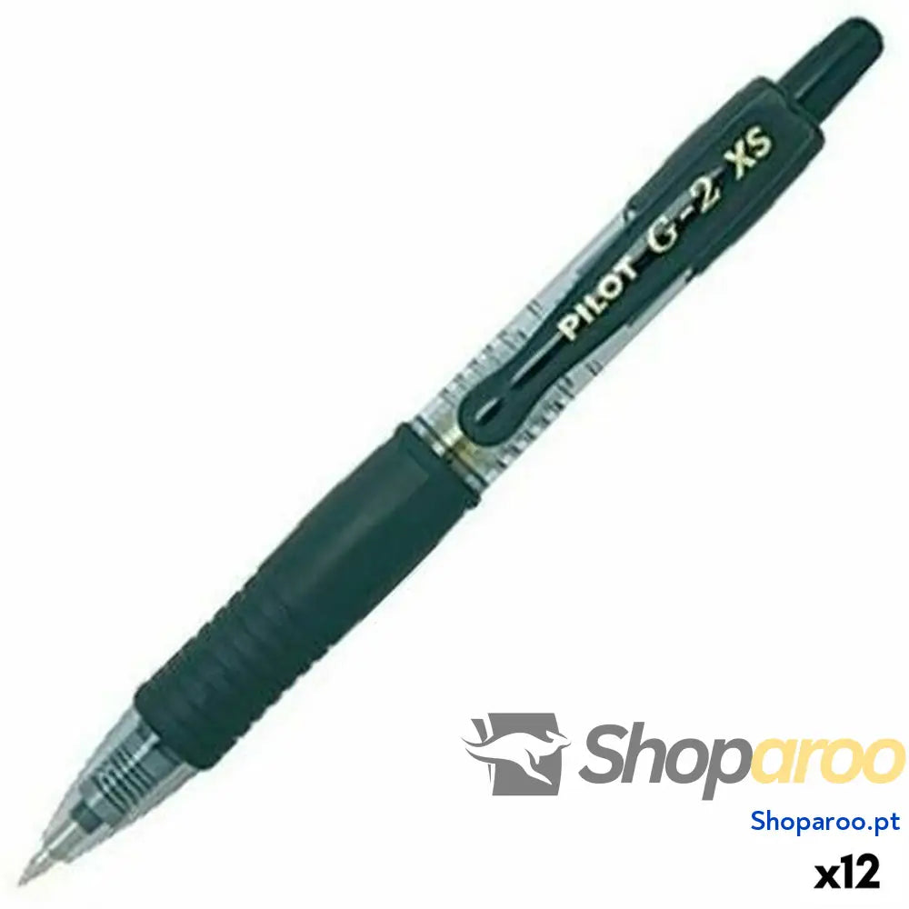 Caneta Roller Pilot G-2 XS Retrátil Preto 0,4 mm (12 Unidades)