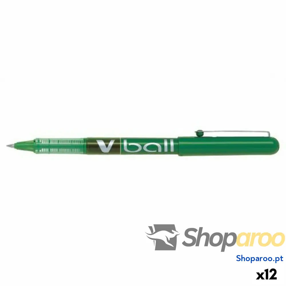 Caneta Roller Pilot V Ball 0,7 mm Verde (12 Unidades)