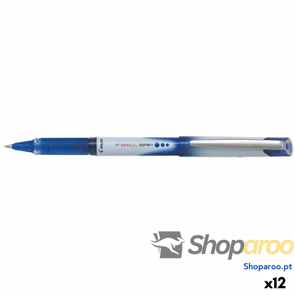 Caneta Roller Pilot V-Ball Grip 0,7 mm Azul (12 Unidades)