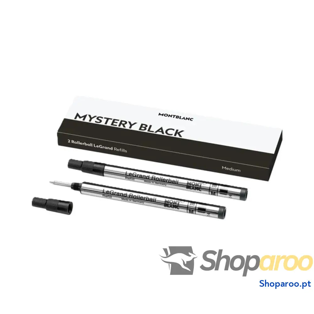 Caneta sobresselente Montblanc MISTERY BLACK Preto 2 Unidades (2 Unidades)