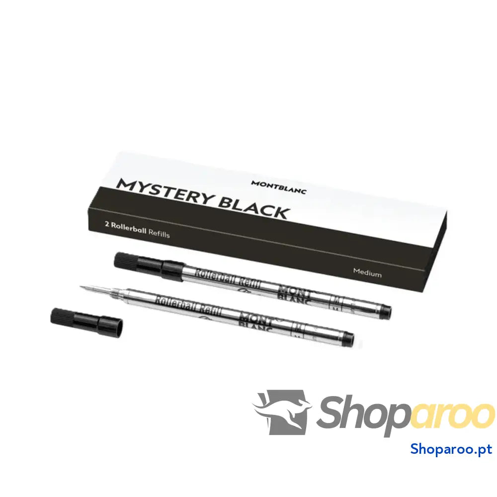 Caneta sobresselente Montblanc MISTERY BLACK Preto 2 Unidades