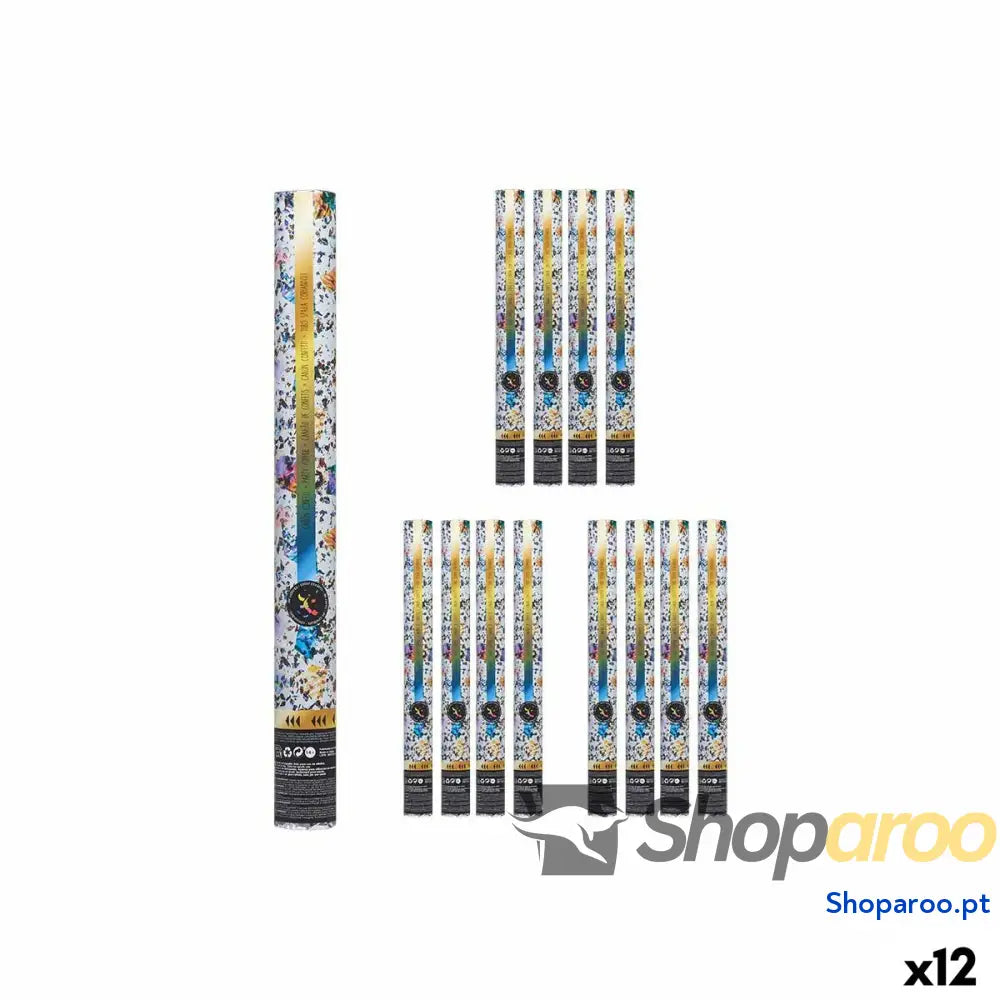 Canhão de confetti XZY99A 50 Multicolor Papel Cartão Plástico 5 x 49 cm (12 Unidades)