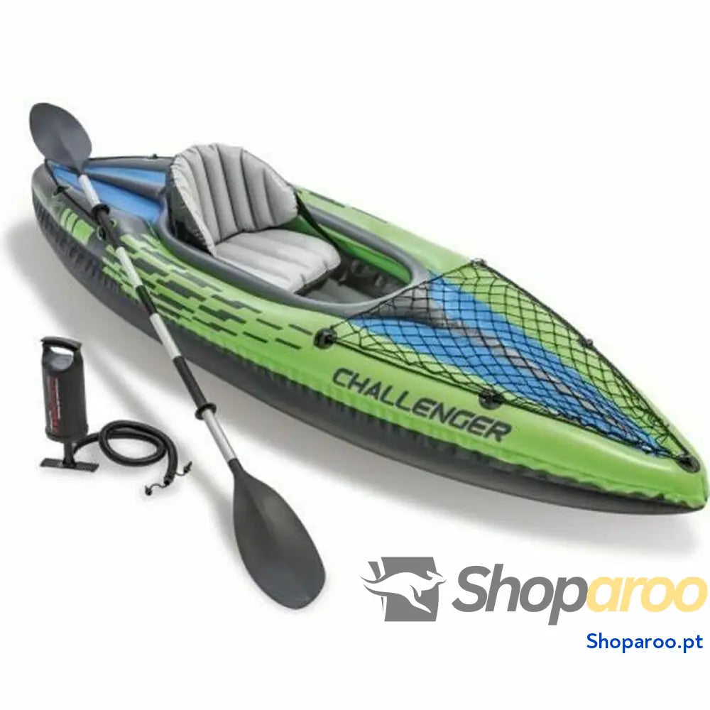 Canoa Insuflável Intex Challenger K1 Verde Insuflável 274 x 33 x 76 cm