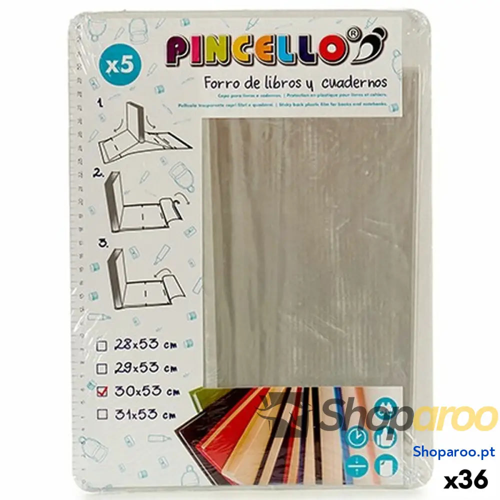 Capa Adesiva para Livros Pincello 1805003 Plástico