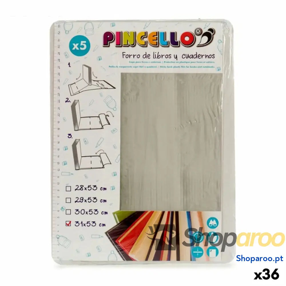 Capa Adesiva para Livros Pincello 1805004 Transparente