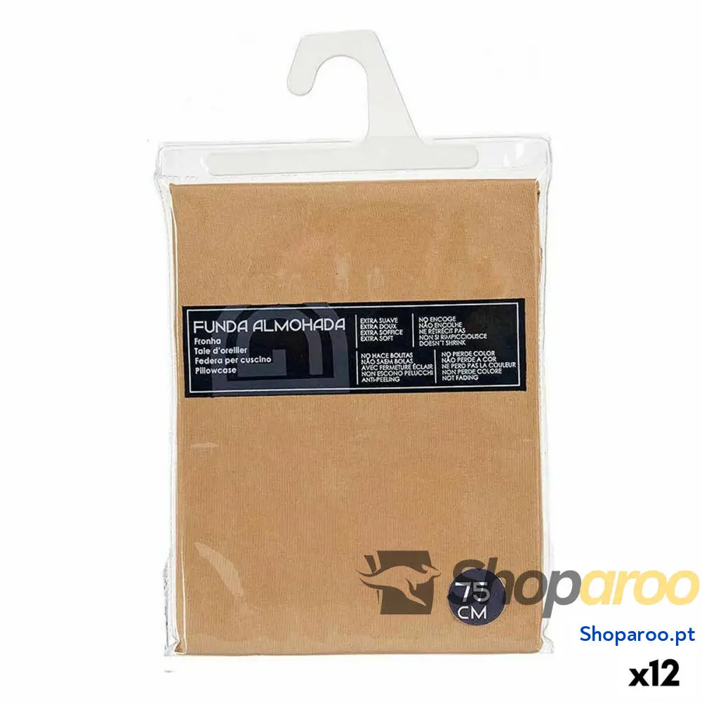 Capa de almofada 45 x 0,2 x 70 cm Bege (12 Unidades)