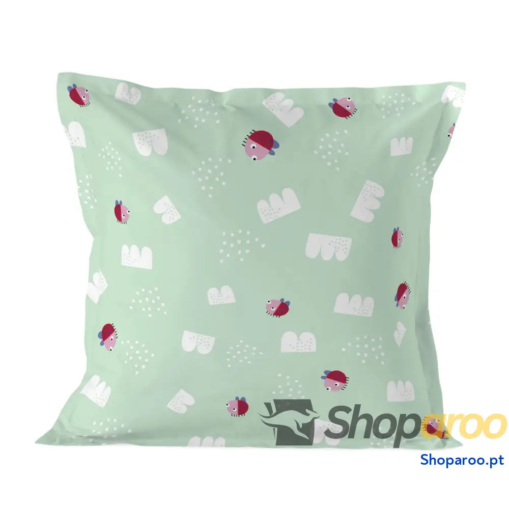 Capa de almofada HappyFriday Moshi Moshi Patchword animal Multicolor 60 x 60 cm