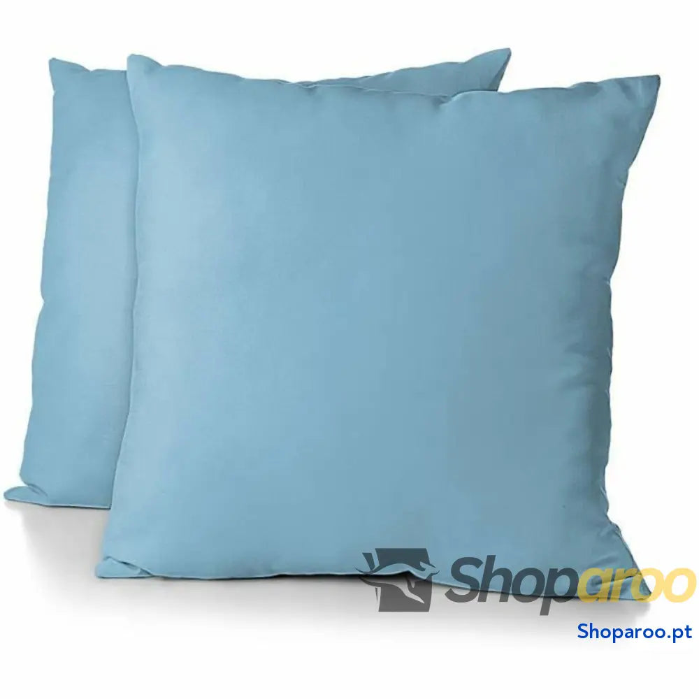 Capa de almofada HOME LINGE PASSION 63 x 63 cm Azul Claro 2 Peças (2 Unidades)