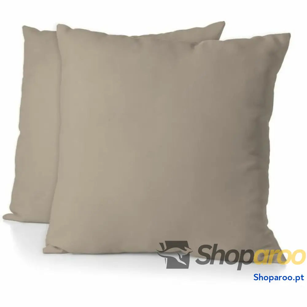 Capa de almofada HOME LINGE PASSION 63 x 63 cm Bege 2 Peças (2 Unidades)