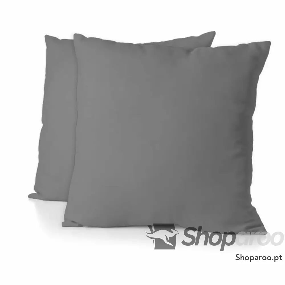 Capa de almofada HOME LINGE PASSION Cinzento 63 x 63 cm (2 Unidades)