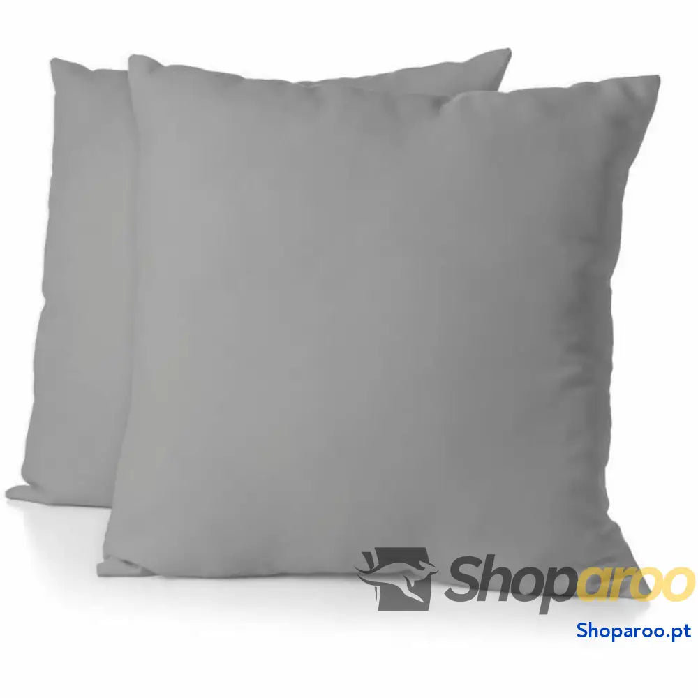 Capa de almofada HOME LINGE PASSION Cinzento Cinzento claro 63 x 63 cm (2 Unidades)