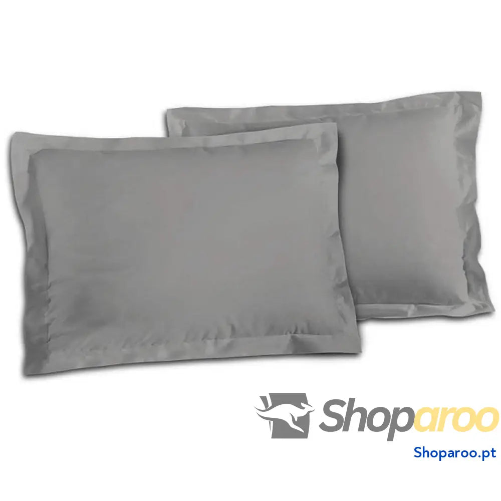 Capa de almofada Lovely Home Cinzento Cinzento claro 50 x 70 cm 100 % algodão