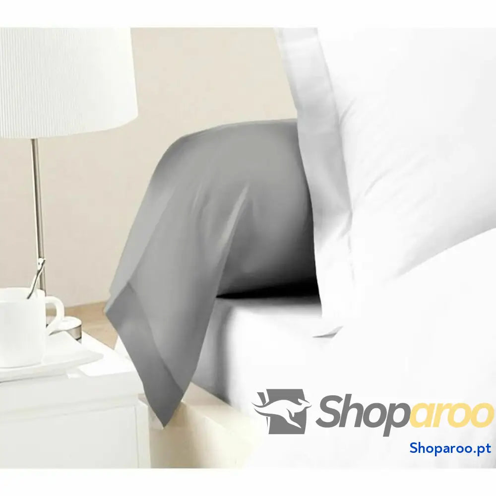 Capa de almofada Lovely Home Cinzento claro 85 x 185 cm (2 Unidades)