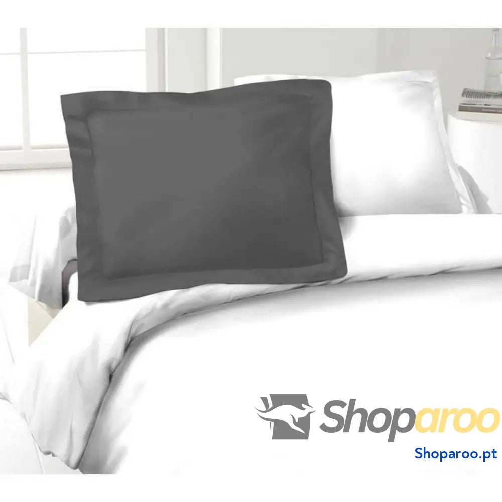 Capa de almofada Lovely Home Cinzento Cinzento escuro 50 x 70 cm 100 % algodão