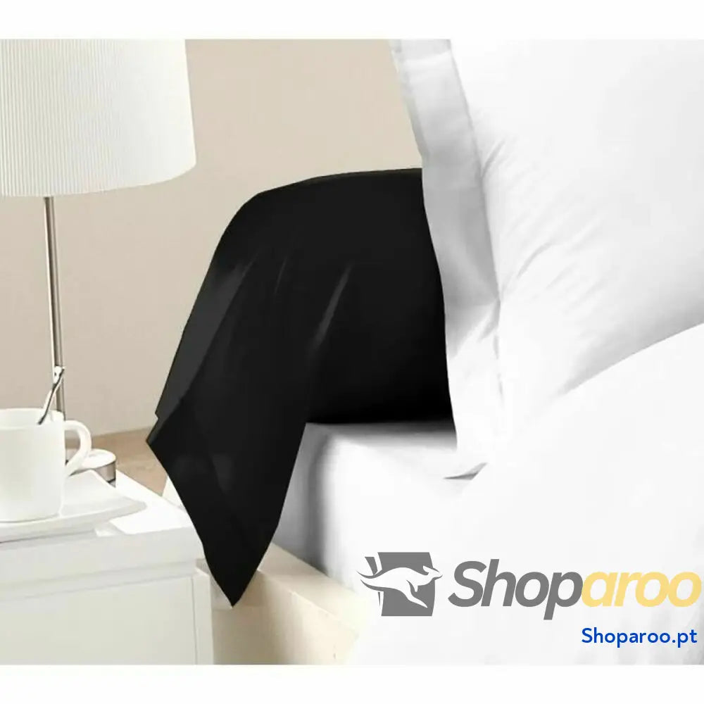 Capa de almofada Lovely Home Preto 85 x 185 cm 2 Peças (2 Unidades)